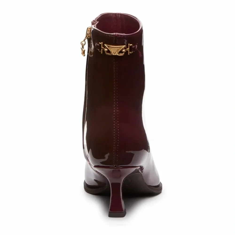 Circus by Sam Edelman Burgundy & Brown Ankle Boots - Picture 4 of 11